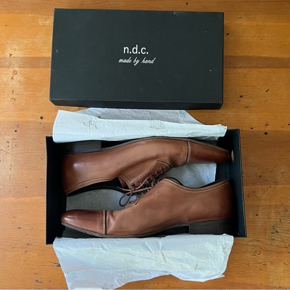 Men’s n.d.c. Handmade Leather Oxford Dress Shoes Size 45 (11.5) - Picture 8 of 8